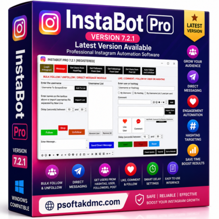 InstaBot Pro Version 7.2.1 Instagram automation software for Windows