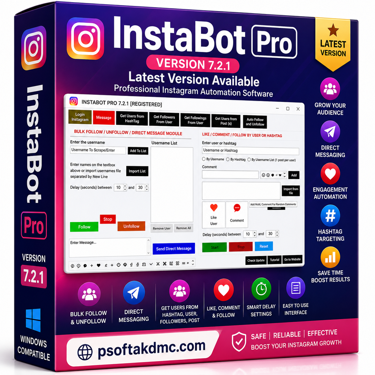 InstaBot Pro Version 7.2.1 | Instagram Automation Software InstaBot Pro Version 7.2.1 Instagram automation software for Windows