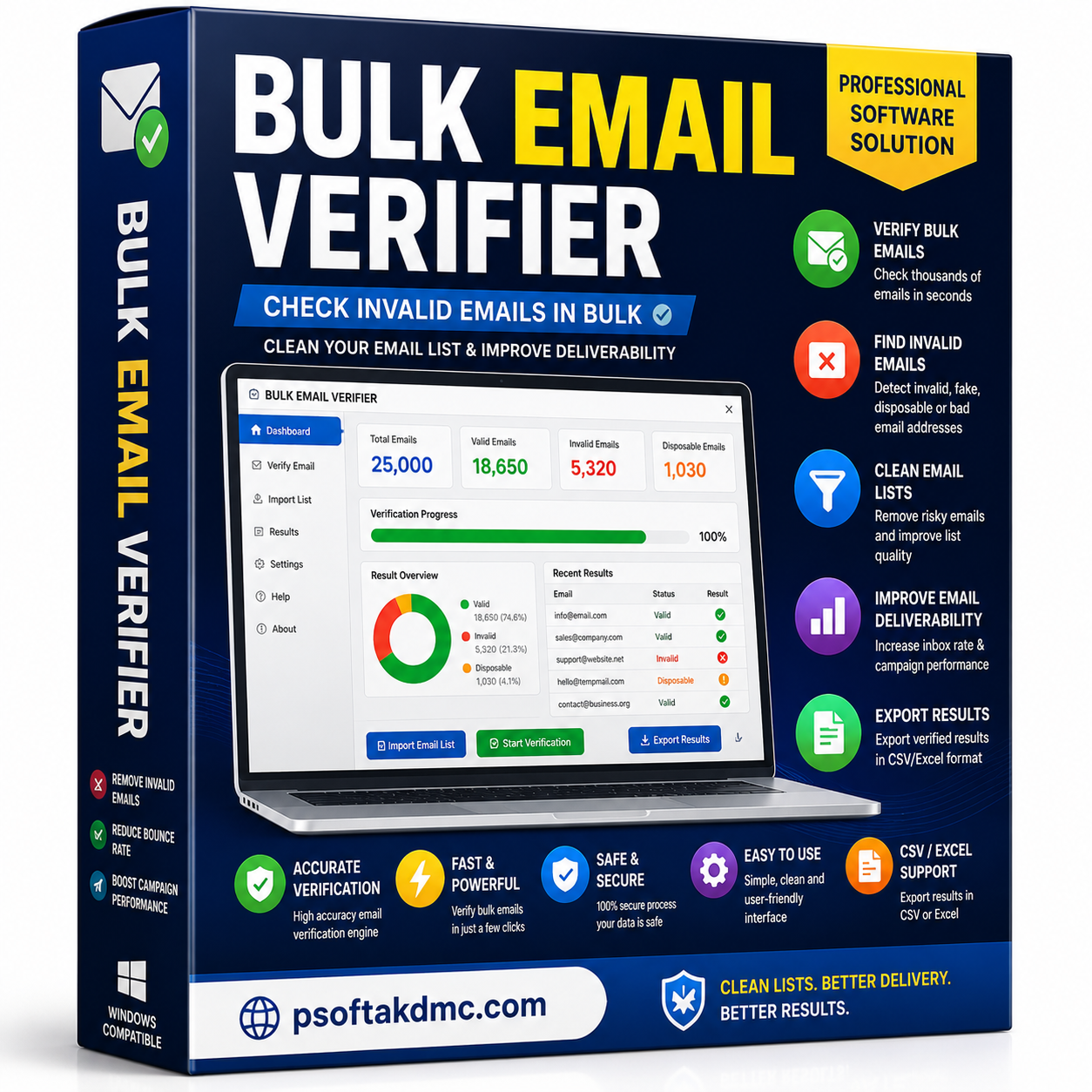 Bulk Email Verifier | Email Verification Software Bulk Email Verifier software for checking invalid email addresses in bulk