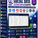 ## Product Image SEO Content **Image File Name:** social-data-extractor-scrapper-psoftakdmc.jpg **Image Alt Text:** Social Data Extractor and Scrapper for email phone number and lead extraction **Image Title:** Social Data Extractor & Scrapper | PSOFTAKDMC **Image Caption:** Social Data Extractor & Scrapper for extracting available emails and phone numbers from supported social platforms with Excel and HTML export. **Image Description:** Social Data Extractor & Scrapper is a multi-platform lead-generation software solution available from **psoftakdmc.com**. The tool supports email and phone number extraction, country and platform filtering, bulk keyword and country searches, automated page scraping, Chrome or Firefox support, and Excel or HTML data export. **Primary Image Keyword:** Social Data Extractor & Scrapper **Secondary Image Keywords:** Social Data Extractor, Social Data Scraper, Social Media Data Extractor, Social Media Scraper, Email Extractor Software, Phone Number Extractor, Lead Generation Software, Social Media Lead Scraper, Email Scraper Software, Social Media Lead Generation Tool **Image SEO Tags:** Social Data Extractor, Social Data Scrapper, Email Extractor, Phone Number Extractor, Social Media Lead Generation, Bulk Lead Scraper, Excel Data Export, HTML Data Export, psoftakdmc.com **Brand / Website:** PSOFTAKDMC — psoftakdmc.com **Recommended Image Context:** Place this product image near the **Social Data Extractor & Scrapper** product title and description. Keep the image filename, alt text, product heading, and surrounding page content closely aligned so search engines and AI systems can clearly understand the product and its purpose.