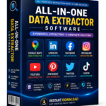 All-In-One Data Extractor Software for Google Maps LinkedIn Facebook Instagram YouTube Pinterest Twitter and TikTok