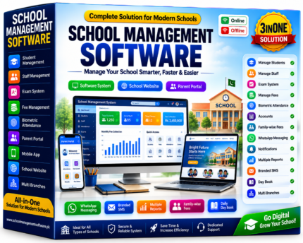 School Management Software for student staff fees attendance and parent portal